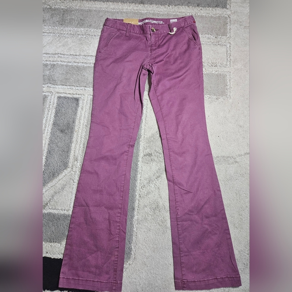 Mossimo Supply Co. Mauve Straight-Leg Pants